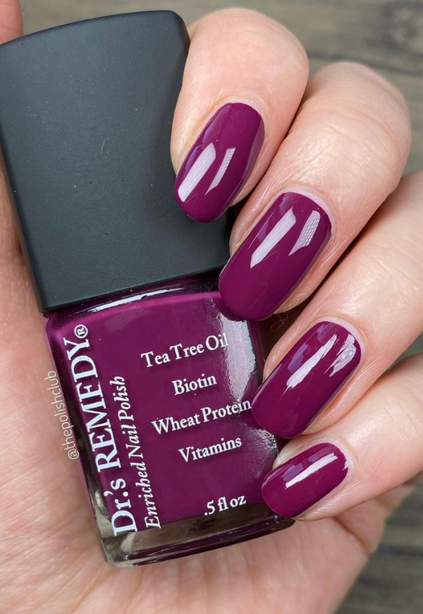 Dr.'s REMEDY Enriched Nail Polish - Bonadide Boysenberry (creme) 15ml