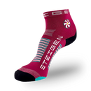 STEIGEN Running Socks Quarter Length / Burgundy