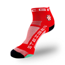 STEIGEN Running Socks Quarter Length / Cherry Red