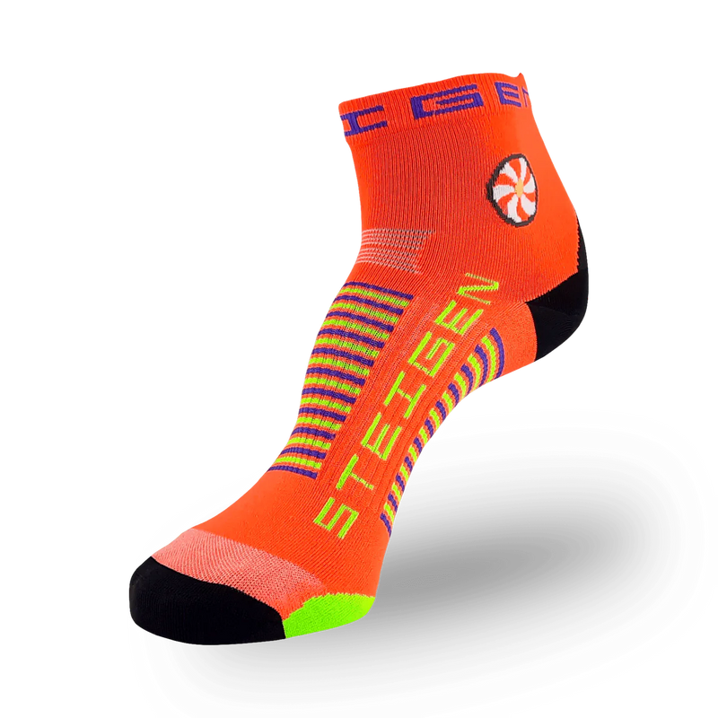 STEIGEN Running Socks Quarter Length / Goldfish Orange