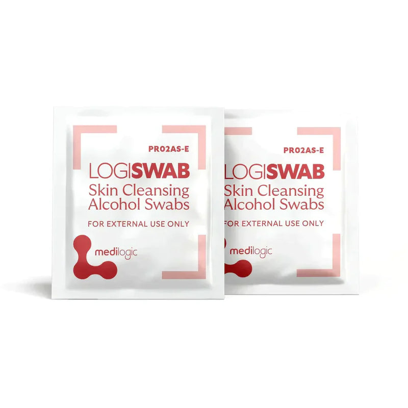 Medilogic LOGISWAB Skin Cleaning Alcohol Swabs – Box 200