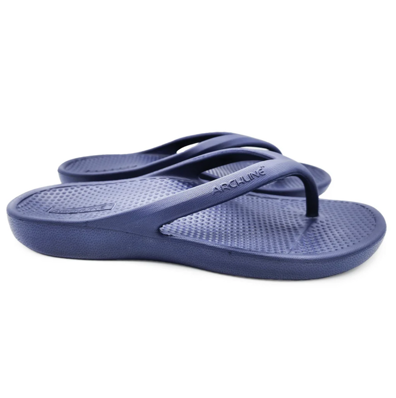 Archline Rebound Orthotic Thongs - Navy