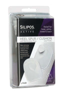 Silipos Active / Heel Spur Cushions with Removable Plug Pkt 2