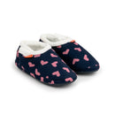 Archline Arch Support Slippers Closed Back - Navy Hearts