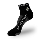 STEIGEN Running Socks Quarter Length / Black
