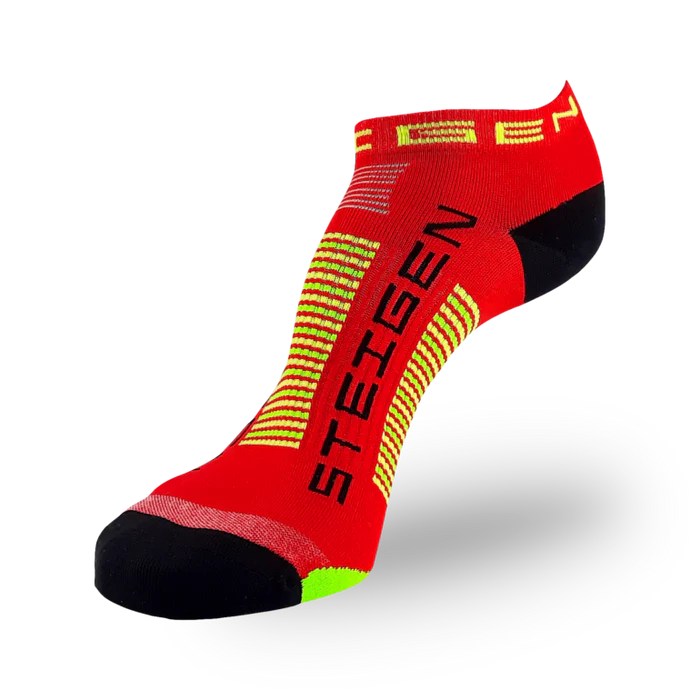 STEIGEN Running Socks Zero Length / Red