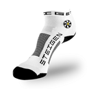 STEIGEN Running Socks Quarter Length / White