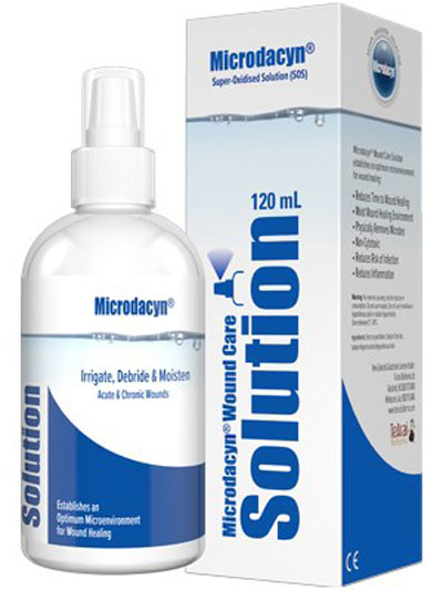 Microdacyn Wound Care Solution 120ml Super-Oxidised Solution (SOS)