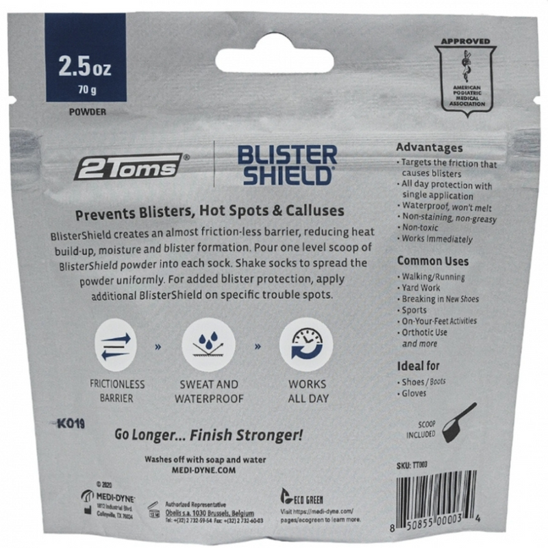 2Toms Blister Shield Powder 70g