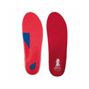 Vasyli Red firm density orthotic side profile showing intrinsic medial posting