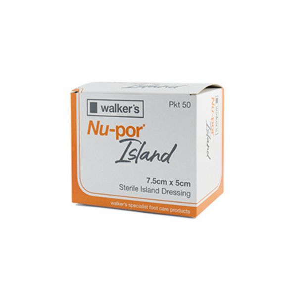 Walkers NuPore Sterile Island Dressing (7.3cm x 5cm)
