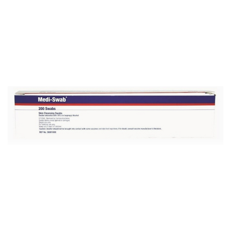 Medi Swabs Skin Cleansing Swabs Box 200