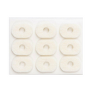 Hapla Felt Oval Corn Pads 3mm Pkt 36 (4 Sheets of 9 Adhesive Pads)