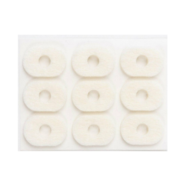 Hapla Felt Oval Corn Pads 3mm Pkt 36 (4 Sheets of 9 Adhesive Pads)