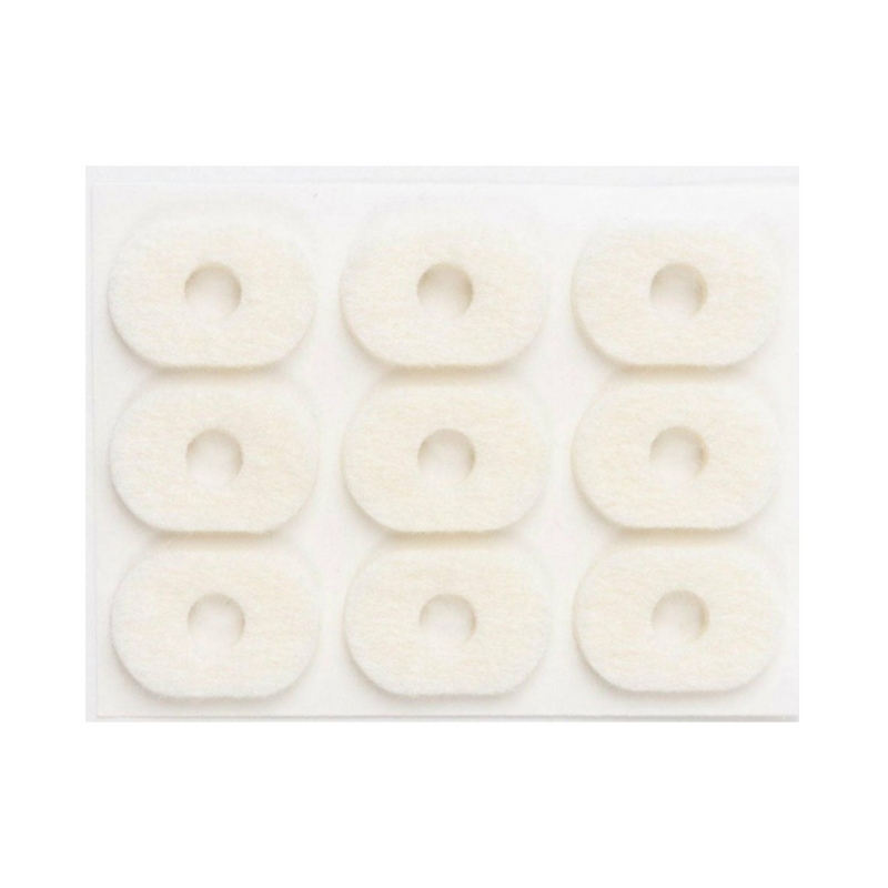 Hapla Felt Oval Corn Pads 3mm Pkt 36 (4 Sheets of 9 Adhesive Pads)