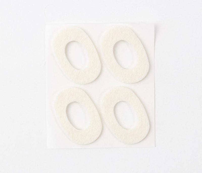 Hapla Felt Oval Bunion Pads 3mm Pkt 36 (9 Sheets of 4 Adhesive Pads)