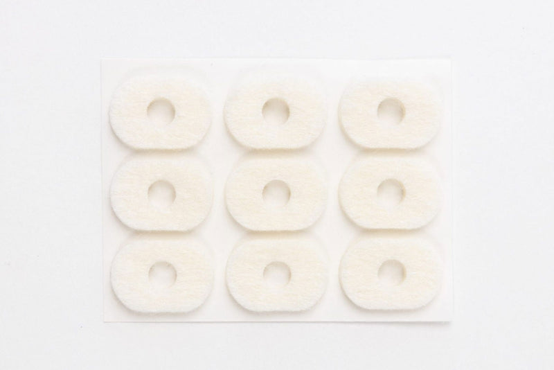 Hapla Felt Oval Corn Pads 3mm Pkt 36 (4 Sheets of 9 Adhesive Pads)